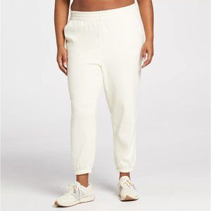 Women's Calia Everyday Fleece High Rise Jogger Pants Size XXL Unbleached NEW